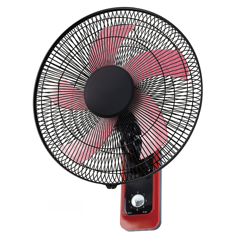 Wall-mounted fan, oscillating wall fan, wall fan — whisper-quiet operation with high air volume. This pull-cord wall fan is energy-saving（Model：1807）
